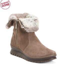 IGI&CO Brown Made In Italy Suede Comfort Booties